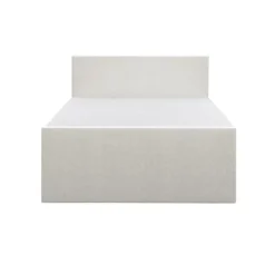Boxspring met opbergruimte en voetbord Liv egaal - ecru - 180x200cm