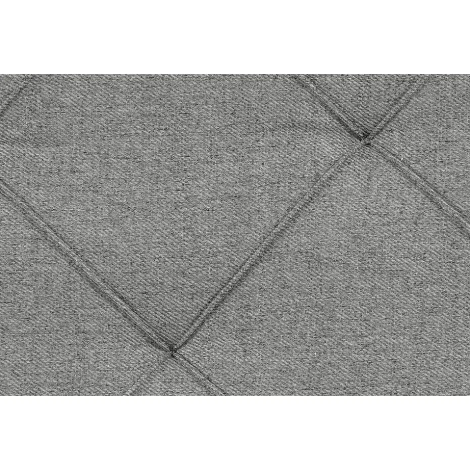 Boxspring met opbergruimte Liv geruit - lichtgrijs - 160x200 cm