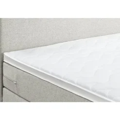 Boxspring met opbergruimte Liv egaal - ecru - 140x200 cm