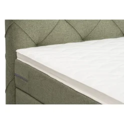 Boxspring met opbergruimte Liv geruit - groen - 90x200 cm