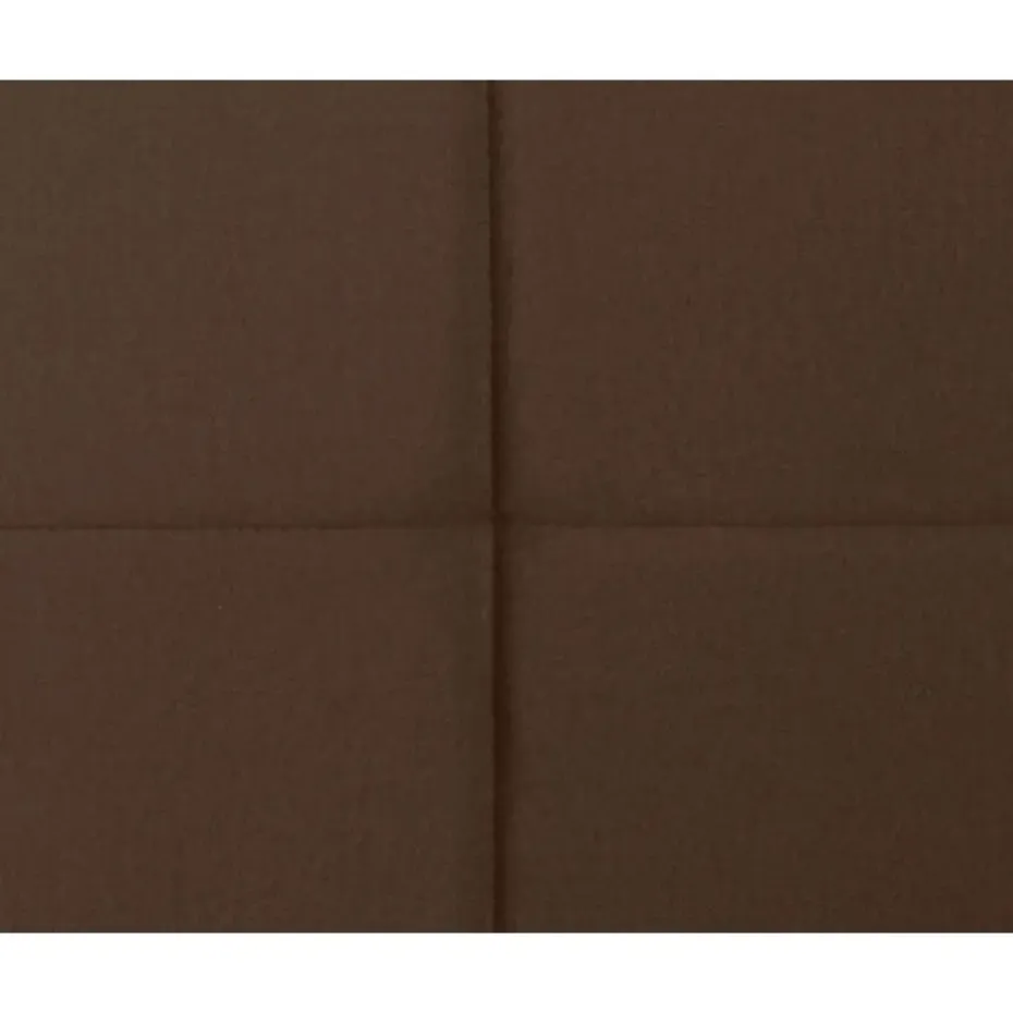 Boxspring met voetbord Liv geblokt - bruin - 160x200 cm - ronde poot