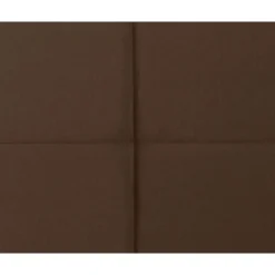 Boxspring met voetbord Liv geblokt - bruin - 120x200 cm - vierkante poot