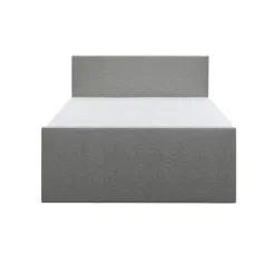 Boxspring met voetbord Liv egaal - lichtgrijs - 180x200 cm - ronde poot