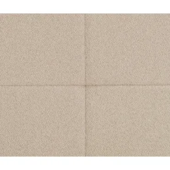 Boxspring met voetbord Liv geblokt - beige - 120x200 cm - ronde poot