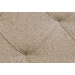 Boxspring met voetbord Liv geruit - beige - 180x200 cm - slanke poot