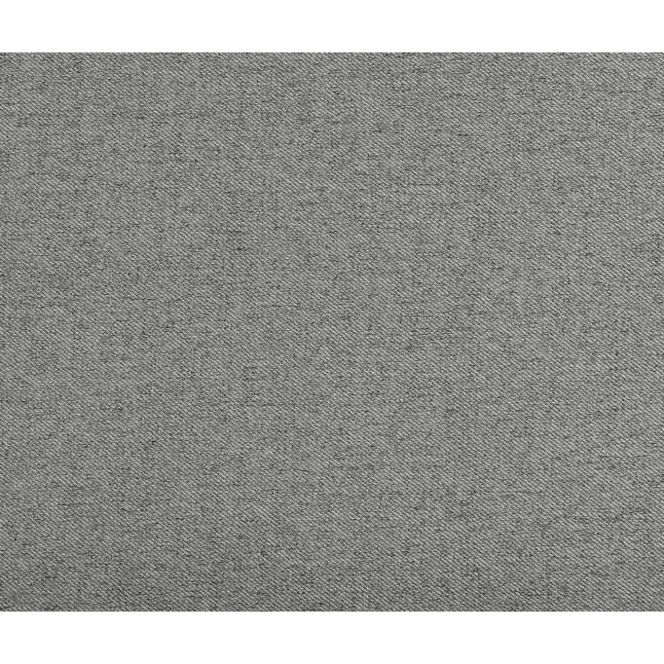 Boxspring met voetbord Liv egaal - lichtgrijs - 120x200 cm - ronde poot