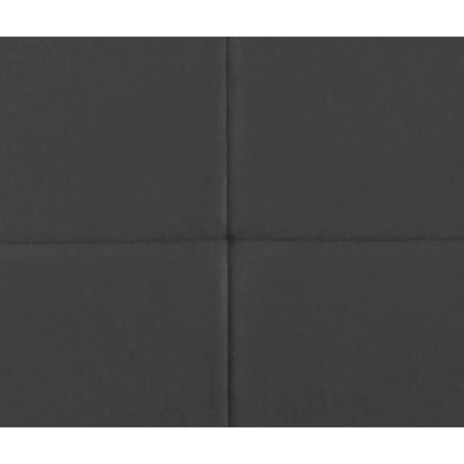Boxspring met voetbord Liv geblokt - grijs - 120x200 cm - ronde poot