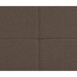 Boxspring met voetbord Liv geblokt - donkerbruin - 180x200 cm - slanke poot