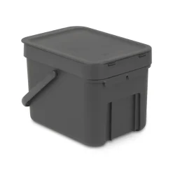 Brabantia Sort & Go Afvalemmer - 6L - Grijs