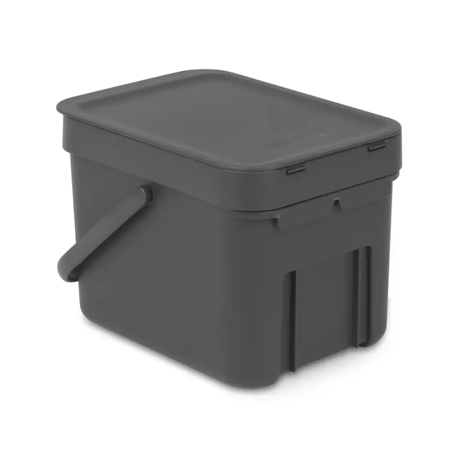 Brabantia Sort & Go Afvalemmer - 6L - Grijs