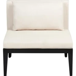 BRACCIANO - Loungeset 4-zits met ottomaan - Lichtbeige - Acaciahout