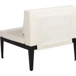 BRACCIANO - Loungeset 4-zits met ottomaan - Lichtbeige - Acaciahout