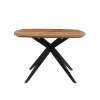 Brix - Eetkamertafel Brix Bjorn - Eettafel- 120cm - Mangohout - Bruin