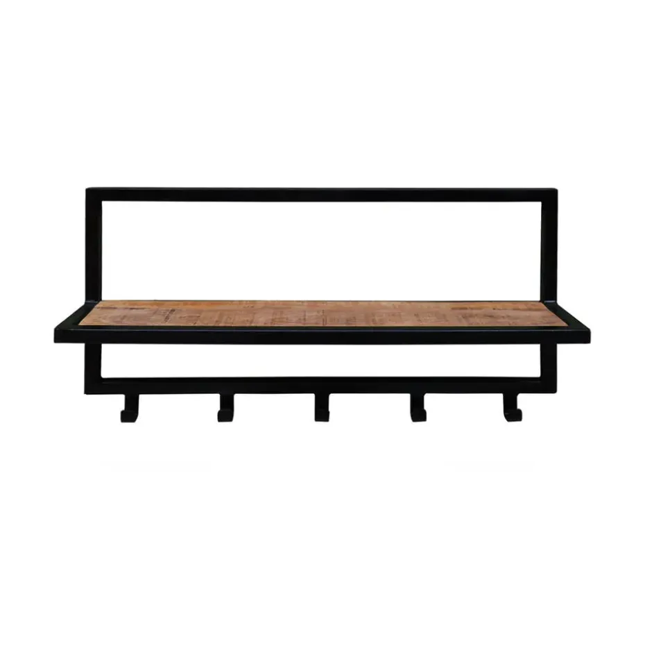 Brix - Kapstok Brix Bono - Mangohout en Gecoat Staal - 15x70x30