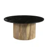 Brix - Salontafel Nova - Mangohout Marmer - 70x70x36