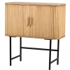 Buffet 2 deuren van hout en metaal