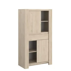 Buffetkast Porto 90cm met 2 deuren & 1 lade - jackson eik
