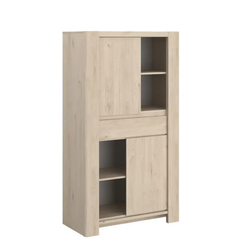 Buffetkast Porto 90cm met 2 deuren & 1 lade - jackson eik