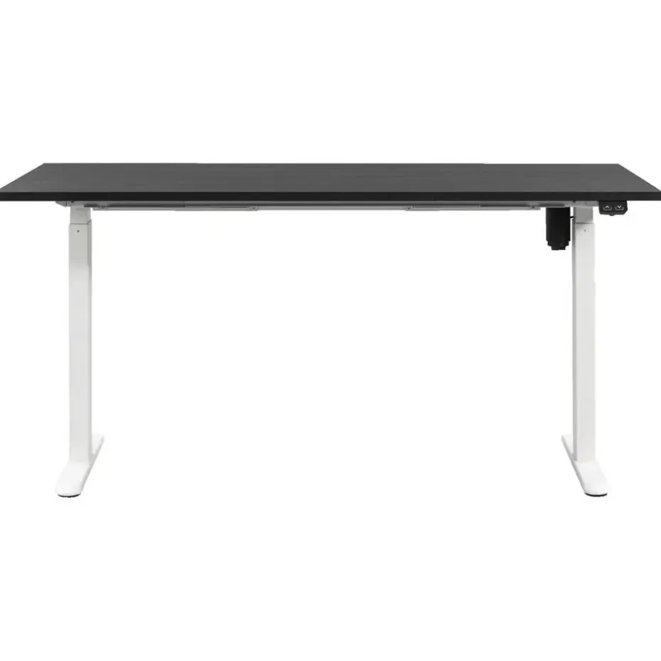 Bureau Homeworx zit/sta elektrisch verstelbaar - zwart/wit - 75/118x160x80 cm