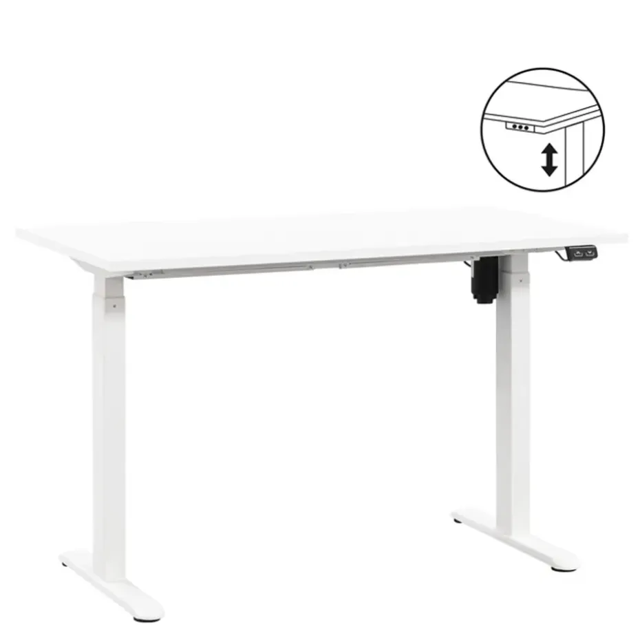 Bureau Homeworx zit/sta elektrisch verstelbaar - wit/wit - 75/118x120x70 cm