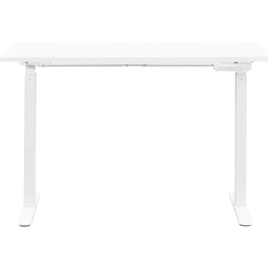 Bureau Homeworx zit/sta handmatig verstelbaar - wit/wit - 75/118x120x70 cm