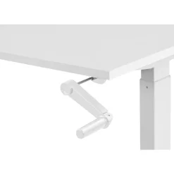 Bureau Homeworx zit/sta handmatig verstelbaar - wit/wit - 75/118x120x70 cm