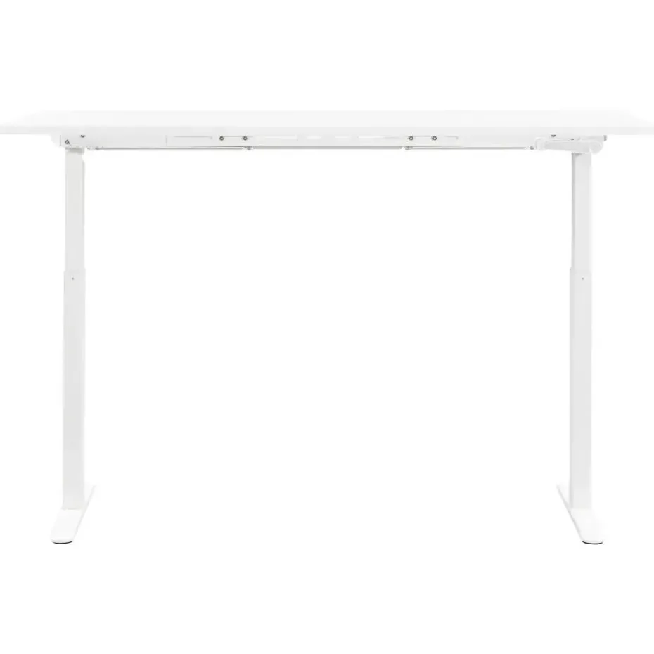 Bureau Homeworx zit/sta handmatig verstelbaar - wit/wit - 75/118x160x80 cm