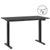 Bureau Homeworx zit/sta handmatig verstelbaar - zwart/zwart - 75/118x120x70 cm