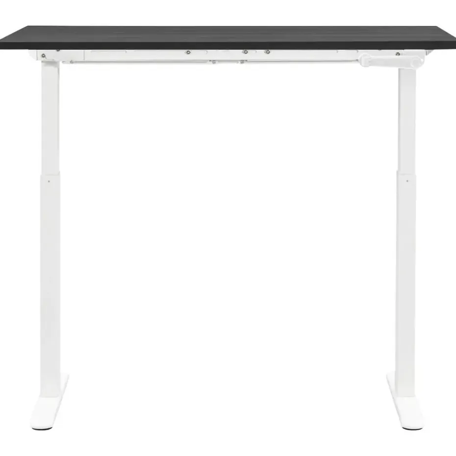 Bureau Homeworx zit/sta handmatig verstelbaar - zwart/wit - 75/118x120x70 cm