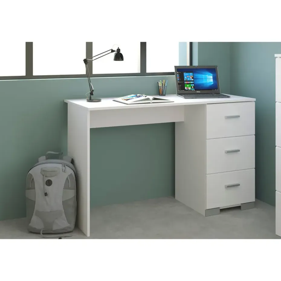 Bureau Timo - wit - 75,5x120x50 cm