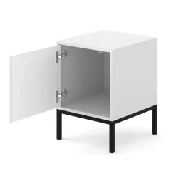 Bureaucontainer Ravenna - wit/zwart - Metall - 41x40x55 cm