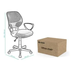 Bureaustoel Buritos - Solide, Verstelbaar en Ergonomisch - Roze