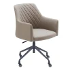 Bureaustoel Vitoria - Taupe - PU-leer