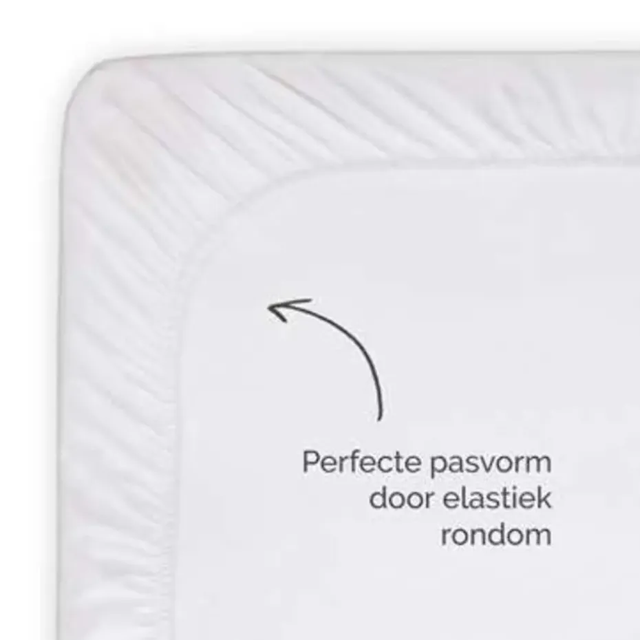 Byrklund - Hoeslaken Jersey - 140x200 cm - Wit