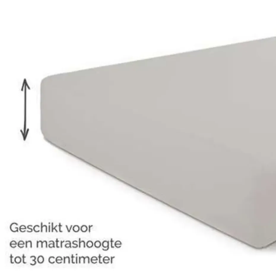 Byrklund - Hoeslaken Jersey - 90x200 cm - Taupe