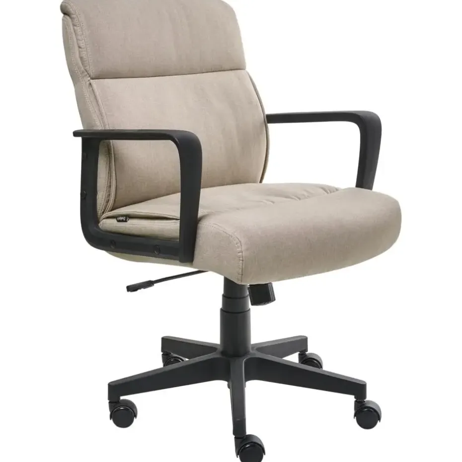 BYRON - Bureaustoel - Beige - Stof