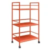 Cache - Metalen rolwagen oranje