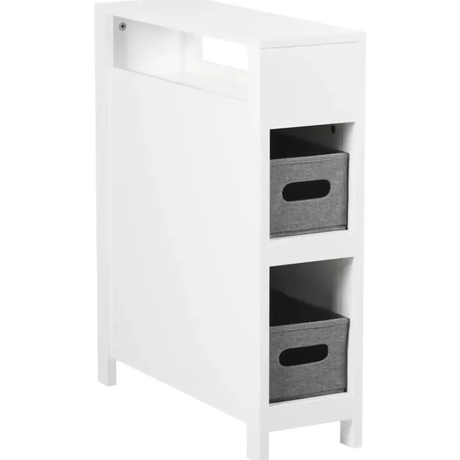 CACHI - Badkamerkast - Wit - 20 x 70 cm - MDF
