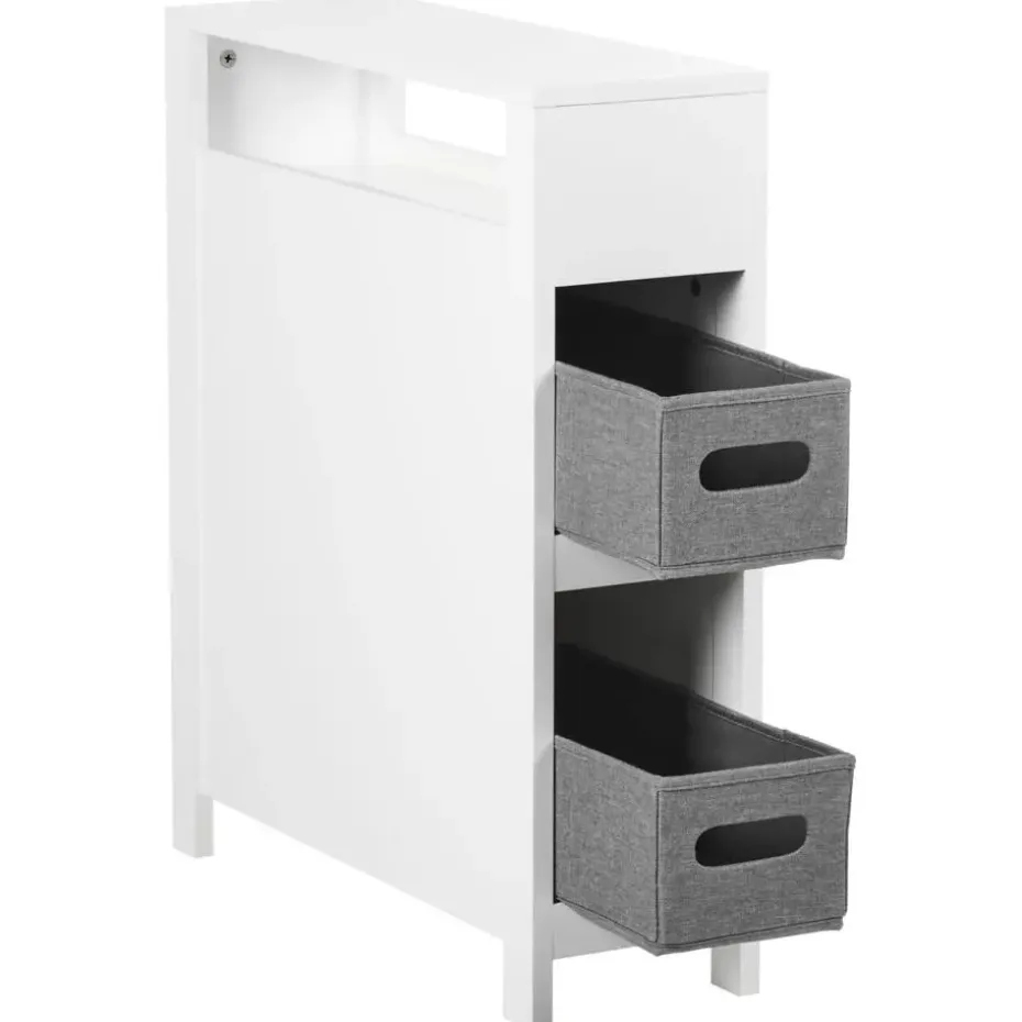 CACHI - Badkamerkast - Wit - 20 x 70 cm - MDF