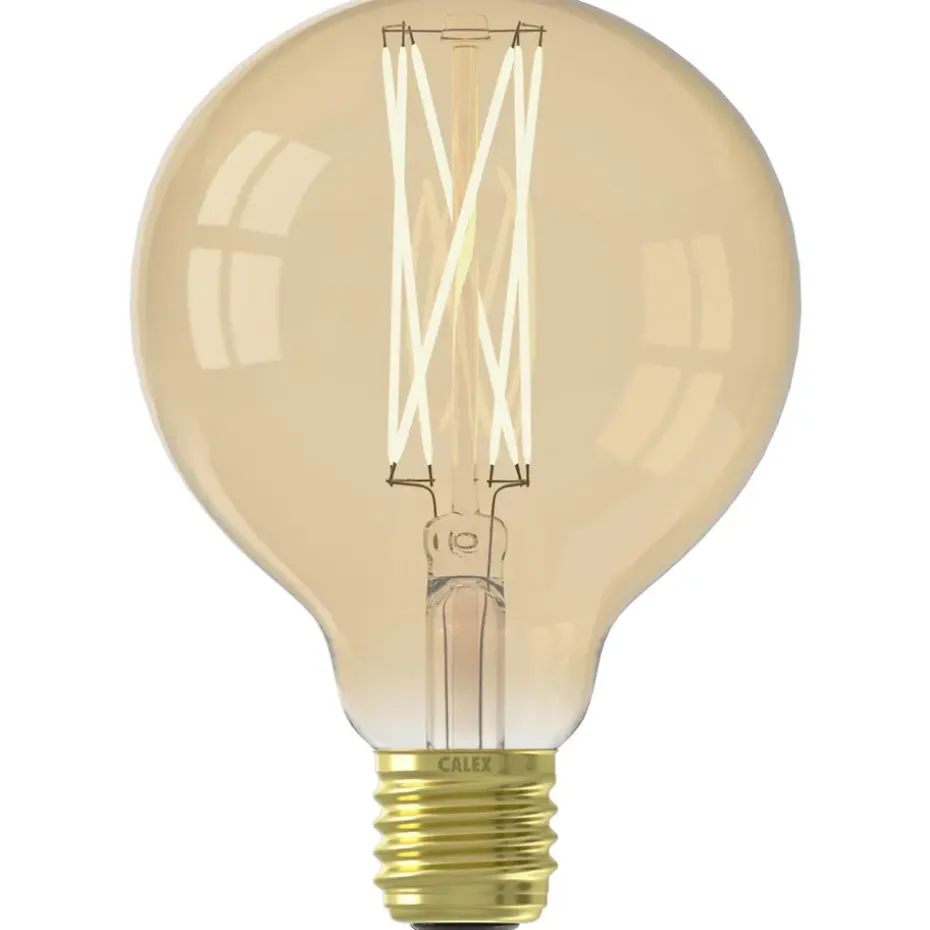 Calex LED globe - goudkleur - E27 - 4,5W - 470LM - dimbaar