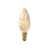 Calex LED kaarslamp - goudkleur - E14 - 2,5W - 136LM - dimbaar