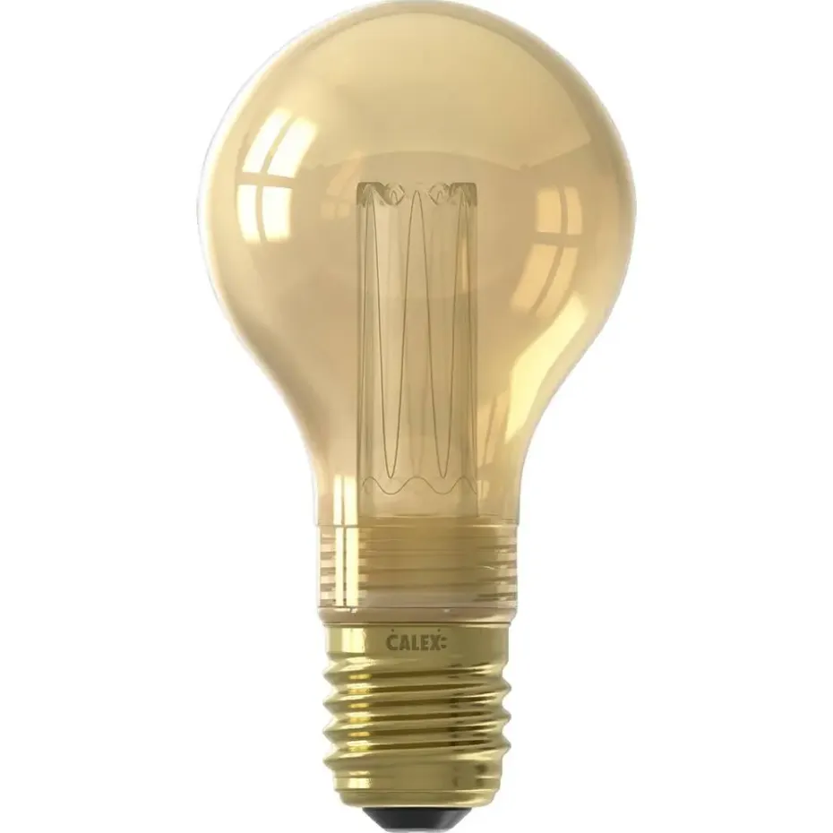 Calex LED standaardlamp - goudkleur - E27 - 3,5W - 120LM - dimbaar