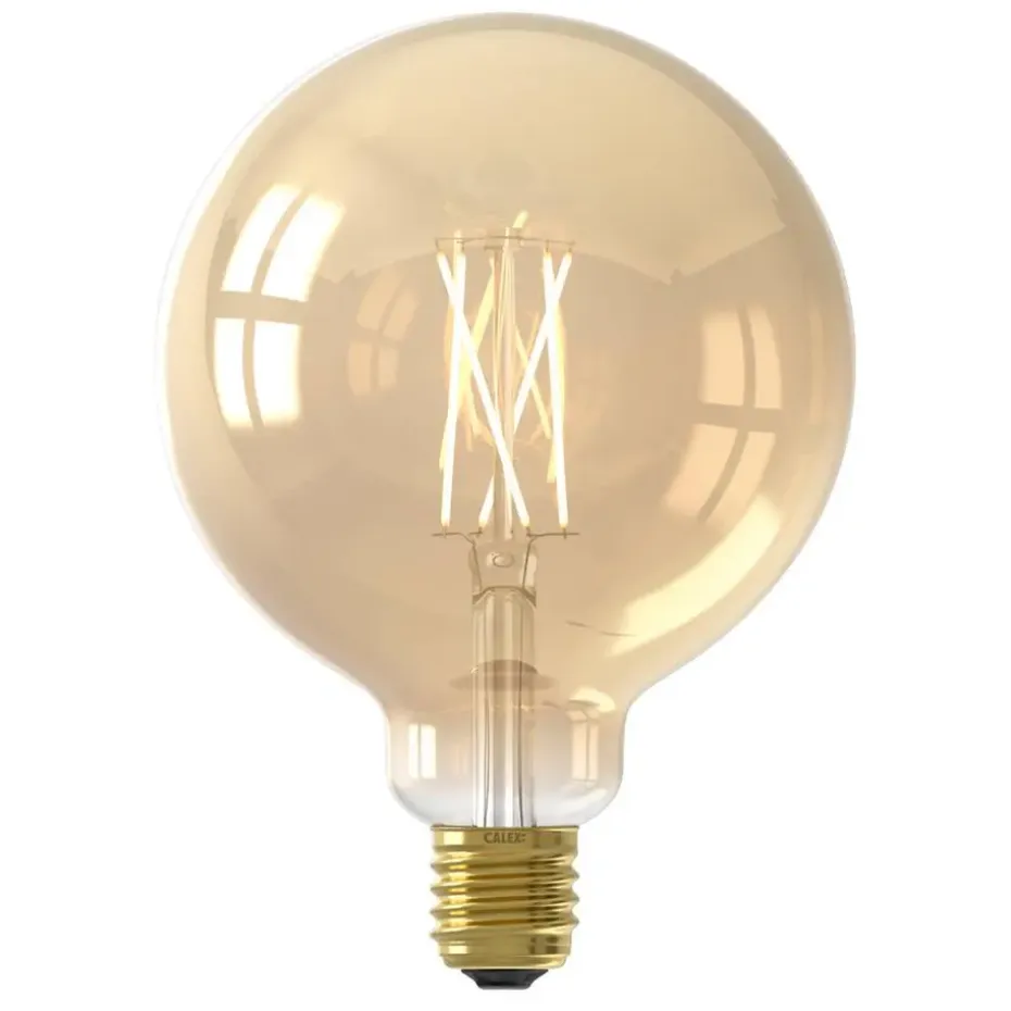 Calex Smart LED-globelamp G125 - goudkleurig - 7W