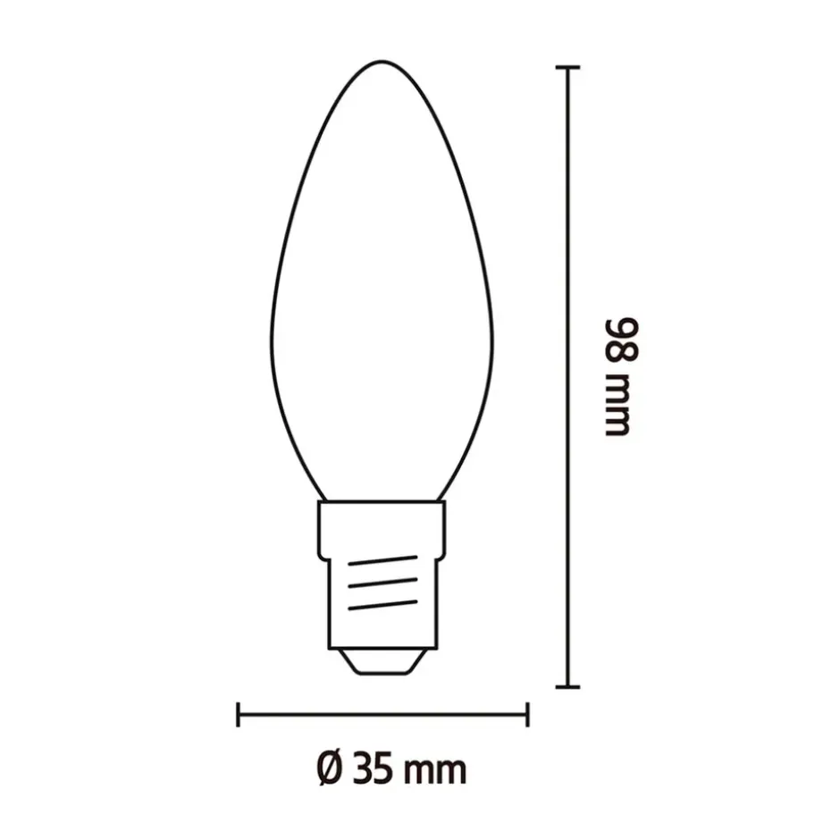 Calex Smart LED-kaarslamp RGB - wit - 5W