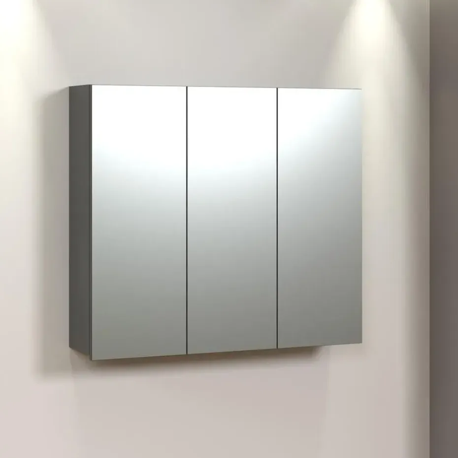 CALICOSY - Badkamerkast met spiegel PUREBLISS - 20x90x80 cm