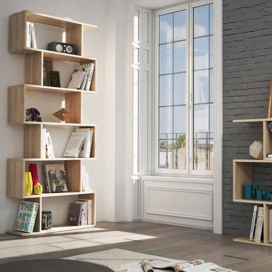 CALICOSY - Boekenkast ATHENA - 192x80x24 cm