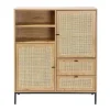 CALICOSY - Buffetkast JAYA - Licht hout - 120x100x40 cm