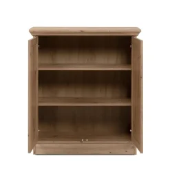 CALICOSY - Buffetkast met 2 deuren TIMBER - Eikenhout - 35x80x90 cm