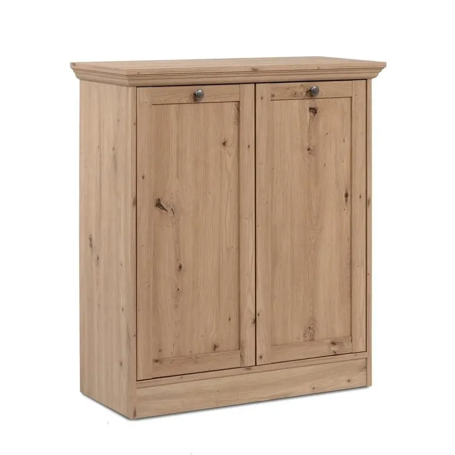 CALICOSY - Buffetkast met 2 deuren TIMBER - Eikenhout - 35x80x90 cm