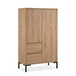 CALICOSY - Buffetkast PLOCK - Licht hout - 139x81x40 cm